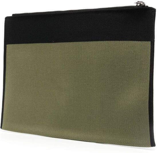 Marni Clutch met logo jacquard Groen