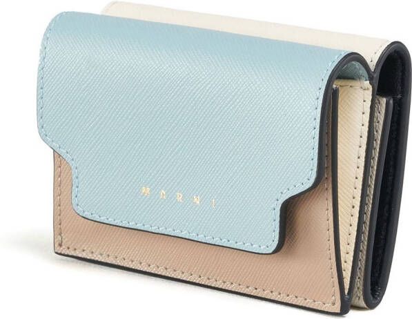 Marni Portemonnee met logo Blauw