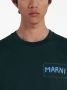 Marni T-shirt met logopatch Blauw - Thumbnail 5