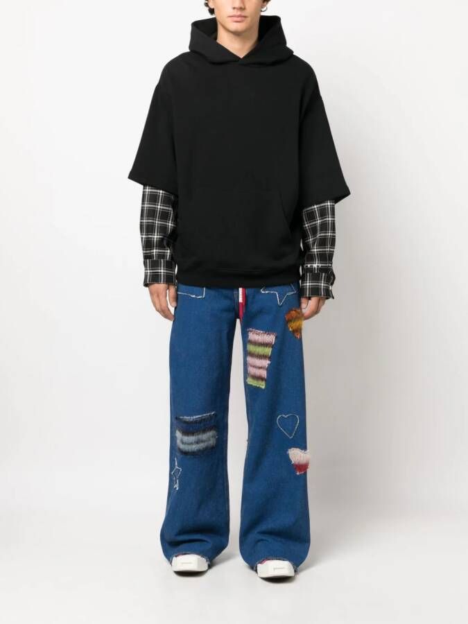 Marni Jeans met logopatch Blauw
