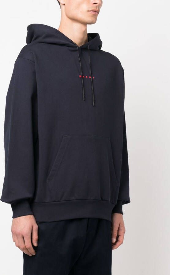 Marni Hoodie met logoprint Blauw