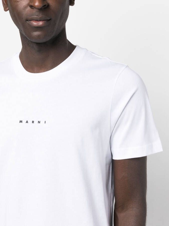 Marni T-shirt met logoprint Wit