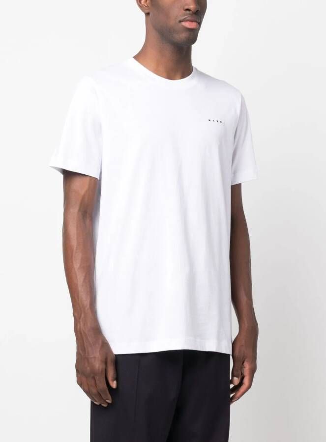 Marni T-shirt met logoprint Wit