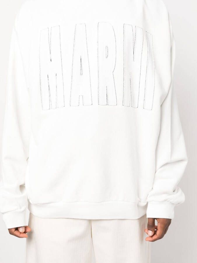 Marni Hoodie met logoprint Wit