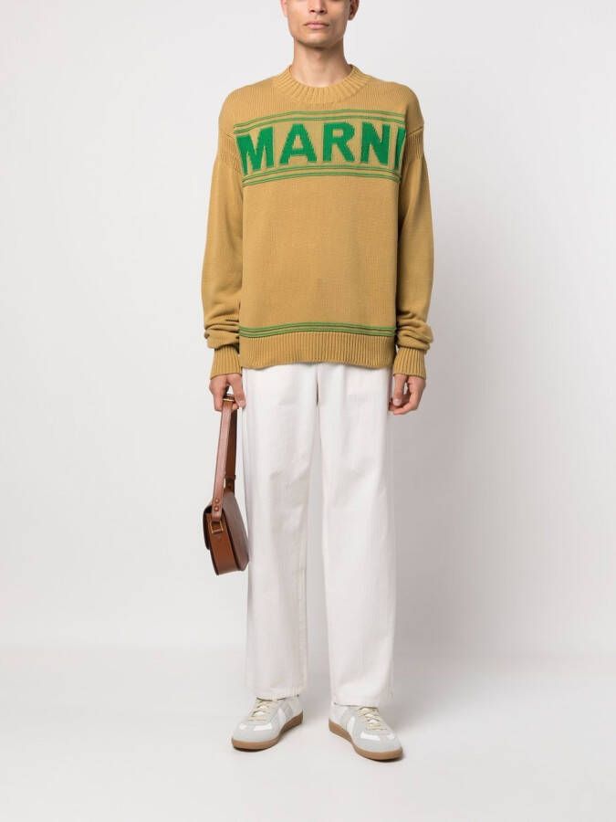 Marni Trui met logoprint Beige