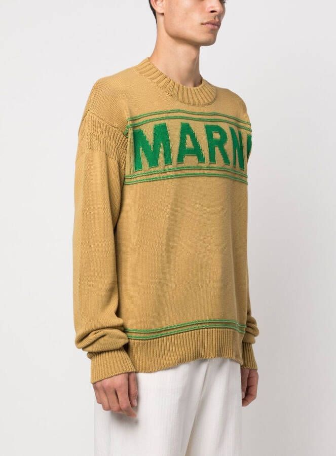 Marni Trui met logoprint Beige