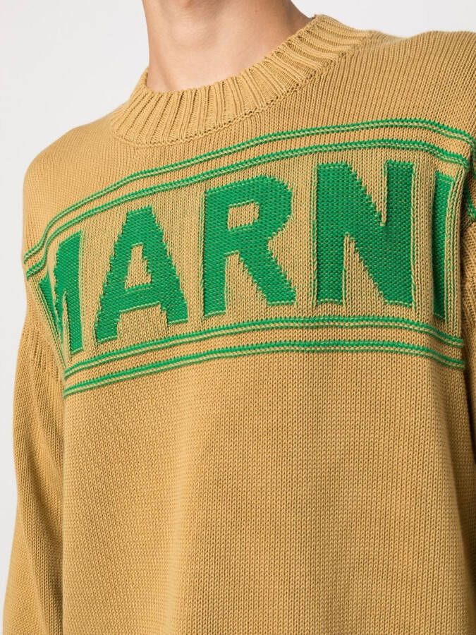 Marni Trui met logoprint Beige