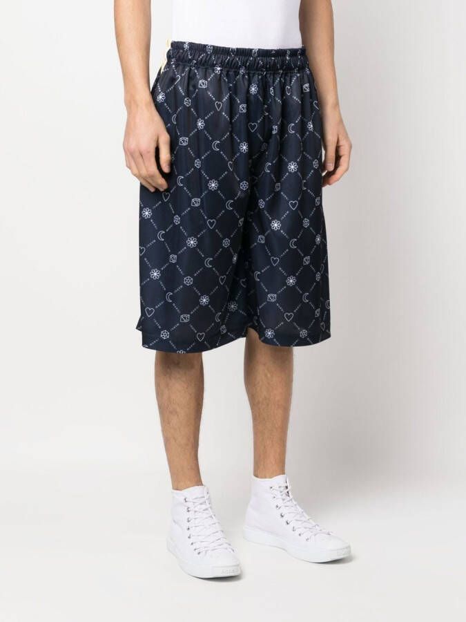 Marni Shorts met logoprint Blauw