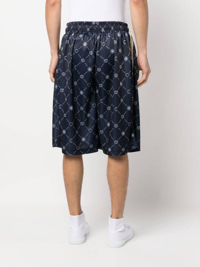 Marni Shorts met logoprint Blauw