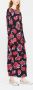 Marni Maxi-jurk met rozenprint Zwart - Thumbnail 3