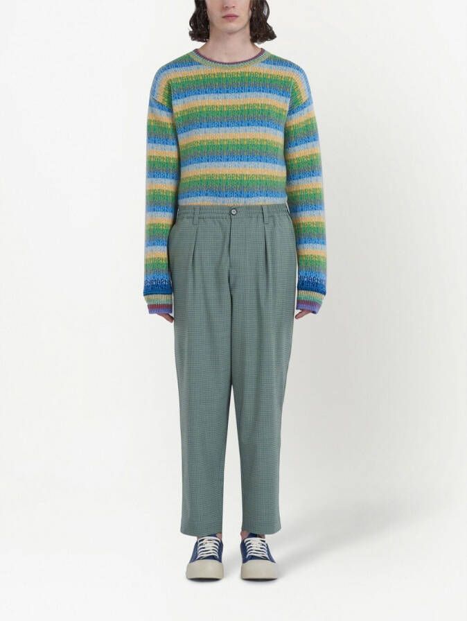 Marni Mid waist broek Groen