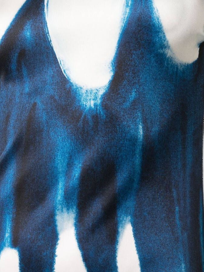 Marni Midi-jurk met bloemenprint Blauw