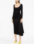 Marni Midi-jurk met lange mouwen Zwart - Thumbnail 3