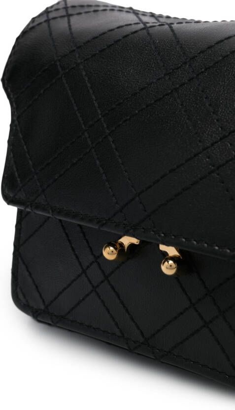 Marni mini Trunk shoulder bag Zwart