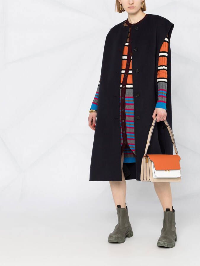 Marni Mouwloze jas Blauw