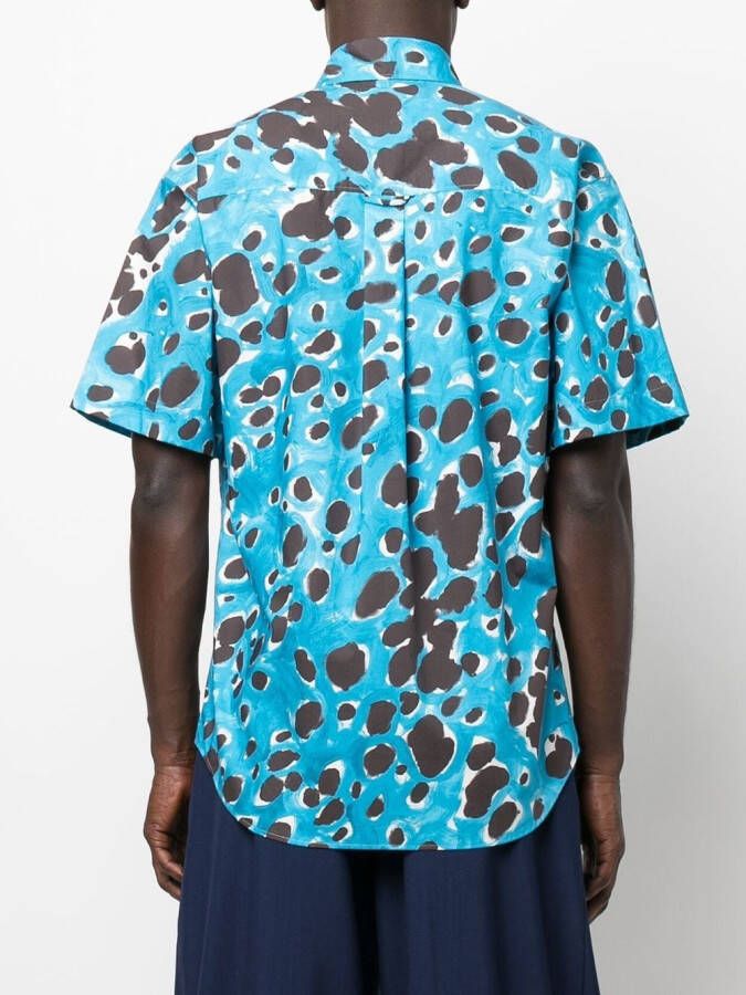 Marni Overhemd met korte mouwen Blauw