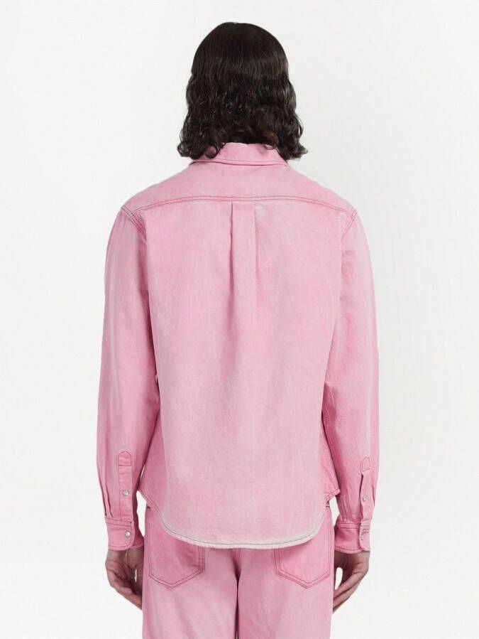 Marni Overhemd met opgestikte zak Roze