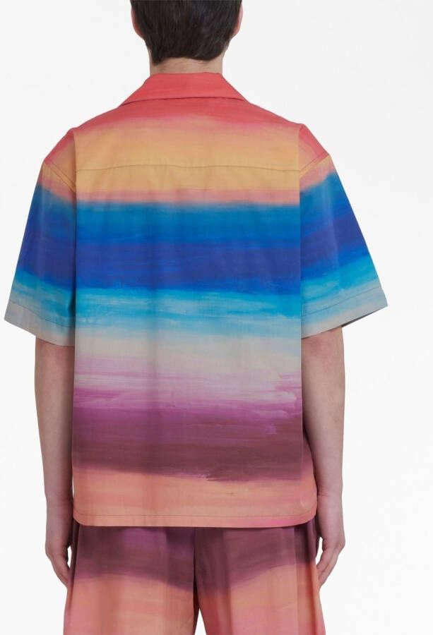 Marni Overhemd met print Blauw