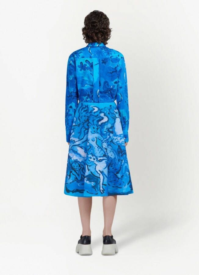 Marni A-lijn rok Blauw