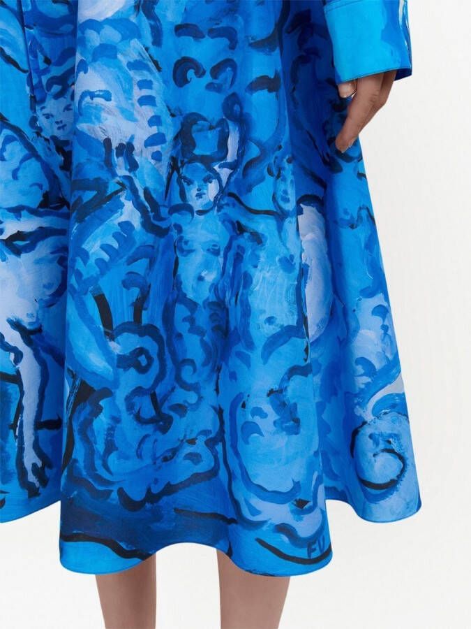 Marni A-lijn rok Blauw