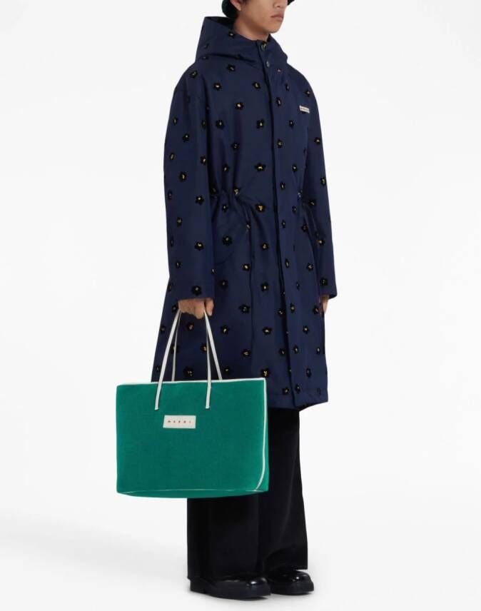 Marni Parka met print Blauw