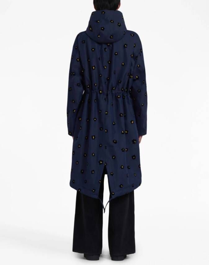 Marni Parka met print Blauw