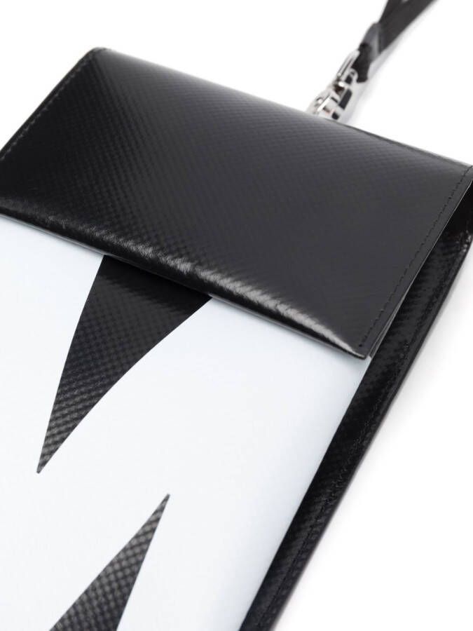 Marni Pasjeshouder met logoprint Zwart