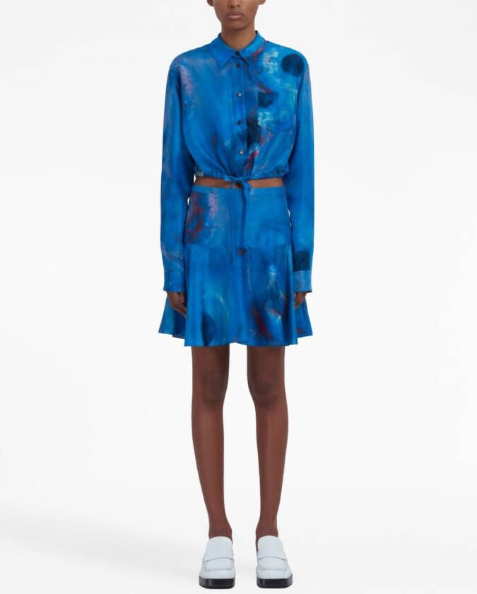 Marni Rok met abstracte print Blauw