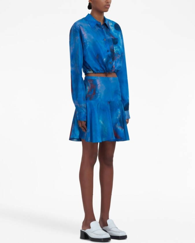 Marni Rok met abstracte print Blauw