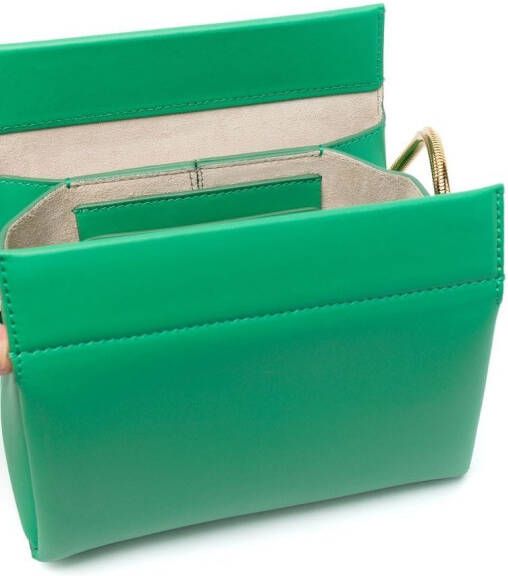 Marni Leren schoudertas Groen