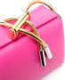 Marni Leren schoudertas Roze - Thumbnail 4