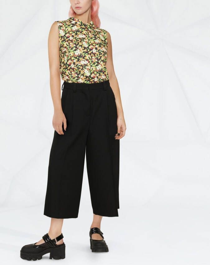 Marni Ruimvallende broek Zwart