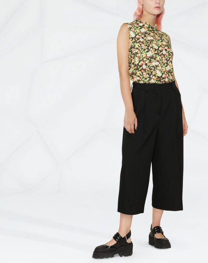 Marni Ruimvallende broek Zwart