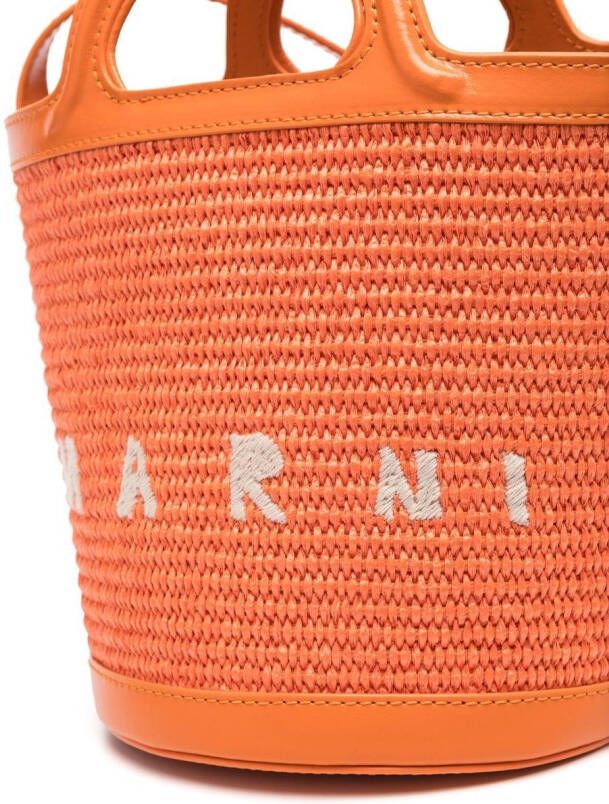 Marni Secchiello kleine bucket-tas Oranje