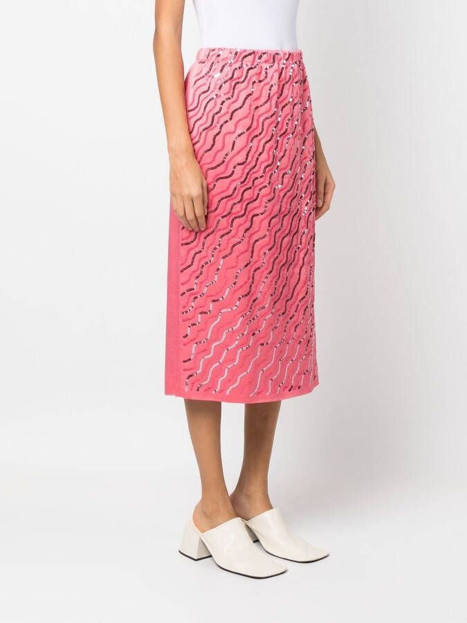 Marni Rok verfraaid met pailletten Roze