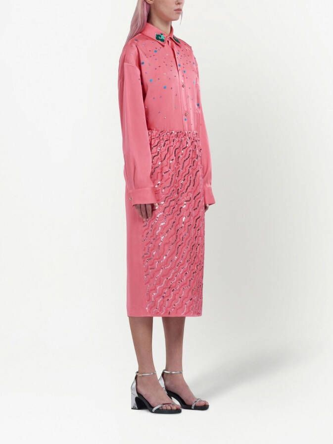 Marni Blouse verfraaid met pailletten Roze