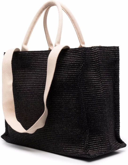 Marni Shopper met geborduurd logo Zwart