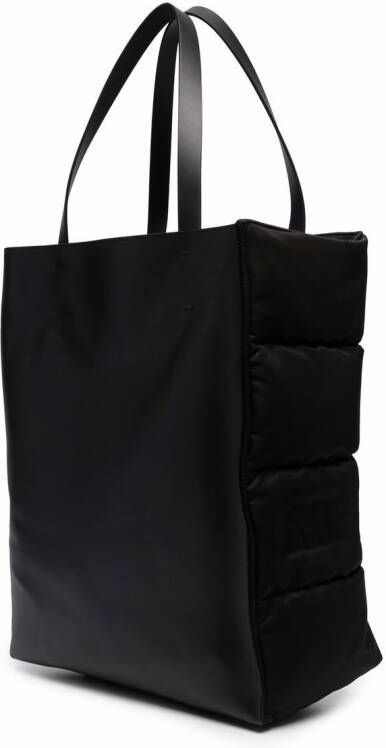 Marni Shopper met logo-reliëf Zwart