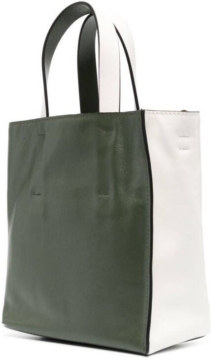 Marni Shopper met logoprint Groen