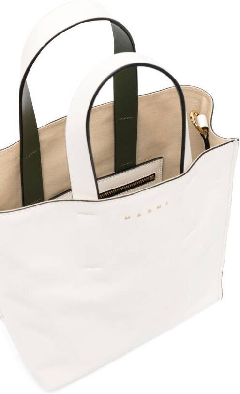 Marni Shopper met logoprint Groen