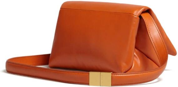 Marni Leren schoudertas Oranje