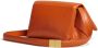 Marni Leren schoudertas Oranje - Thumbnail 3