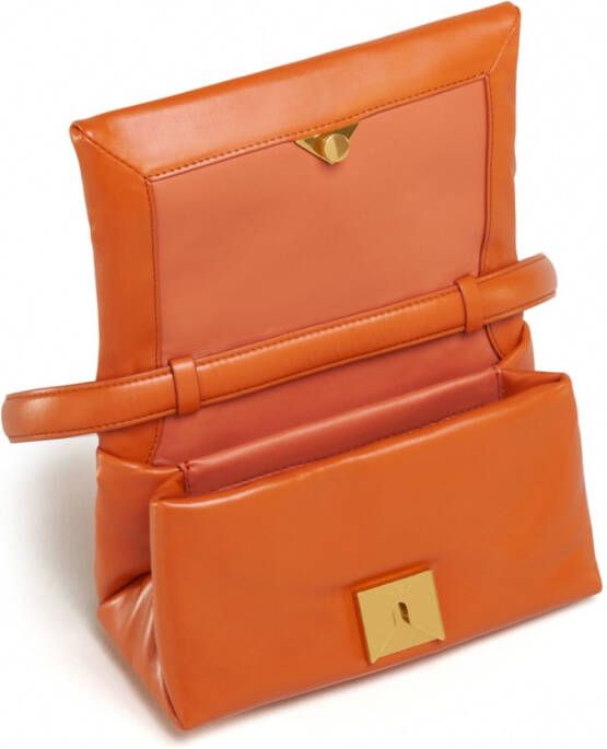 Marni Leren schoudertas Oranje
