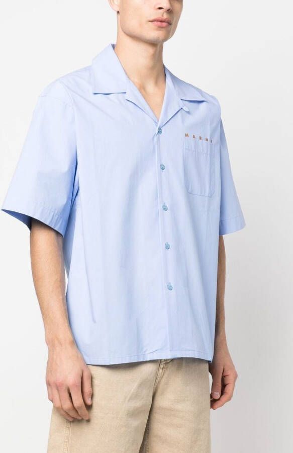 Marni Katoenen overhemd Blauw