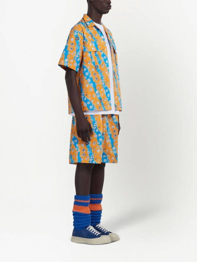 Marni Shorts met print Oranje