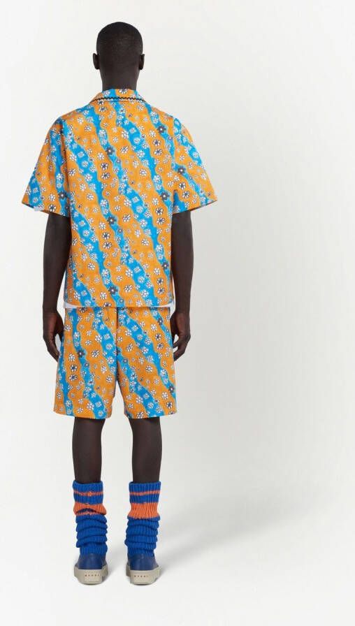 Marni Shorts met print Oranje