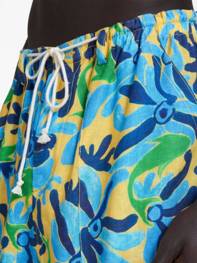 Marni Shorts met verlaagd kruis Blauw
