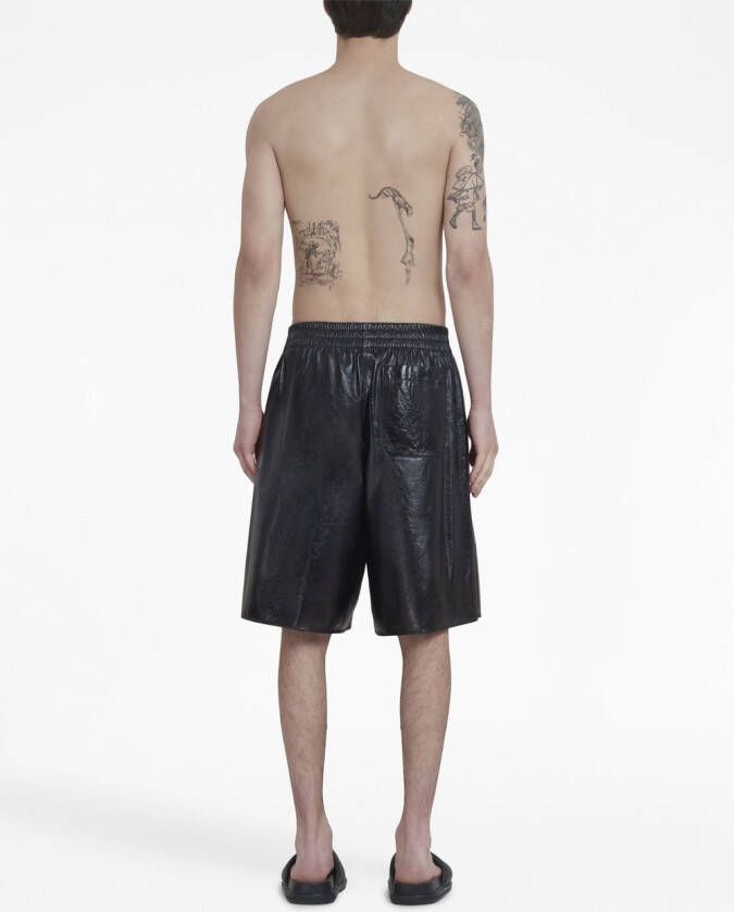 Marni Shorts van imitatieleer Zwart