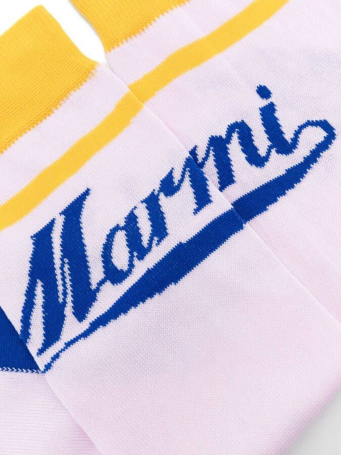 Marni Sokken met logoprint Roze