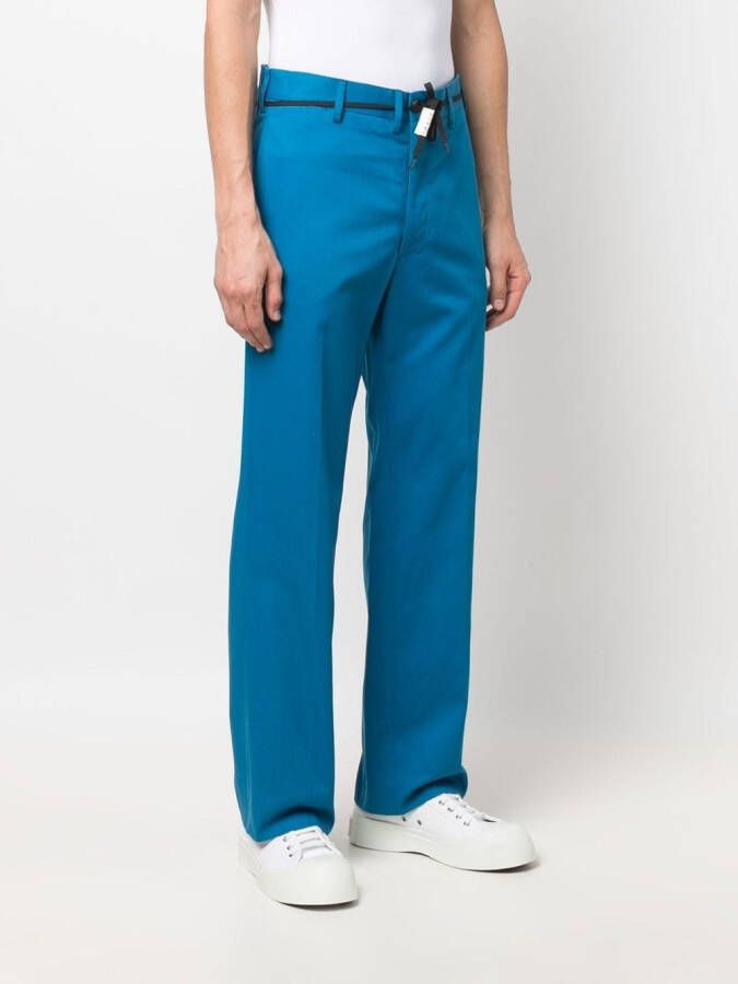 Marni Straight broek Blauw